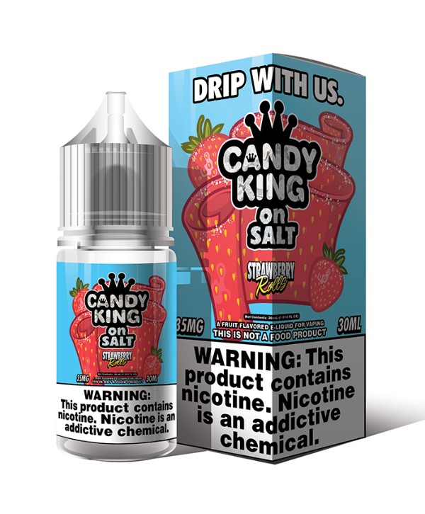 Candy King On Salt - Strawberry Rolls 30ml