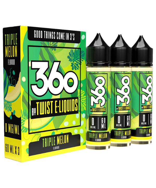 360 Twist E-Liquids - Triple Melon 180ml