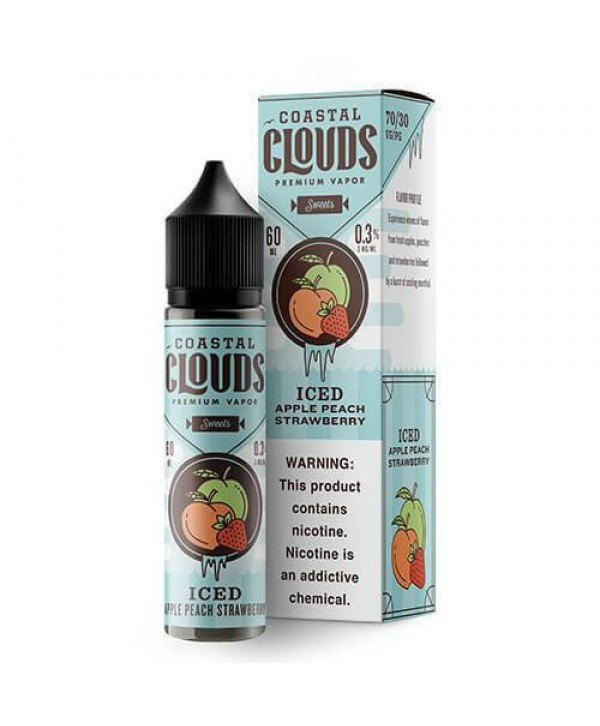 Coastal Clouds - Iced Apple Peach Strawberry 60ml