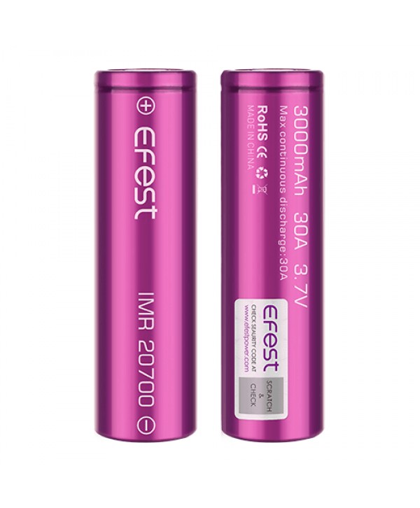 Efest IMR 20700 3000mAh 30A Battery