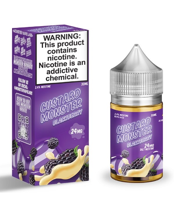 Custard Monster Salt - Blackberry 30ml