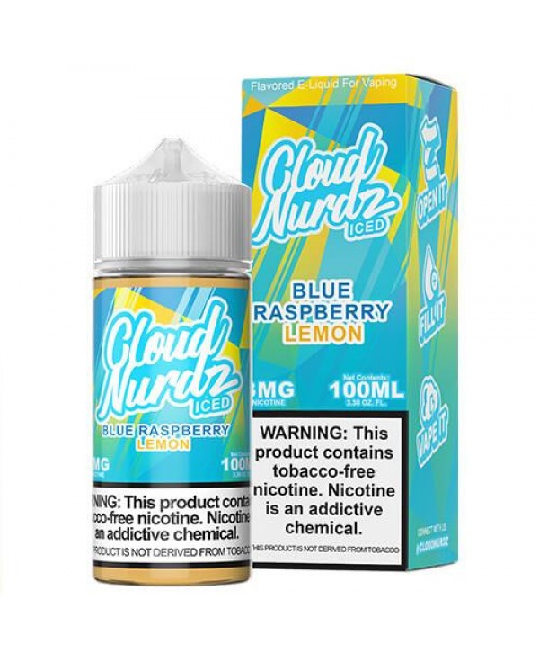 Cloud Nurdz - Blue Raspberry Lemon Iced 100ml