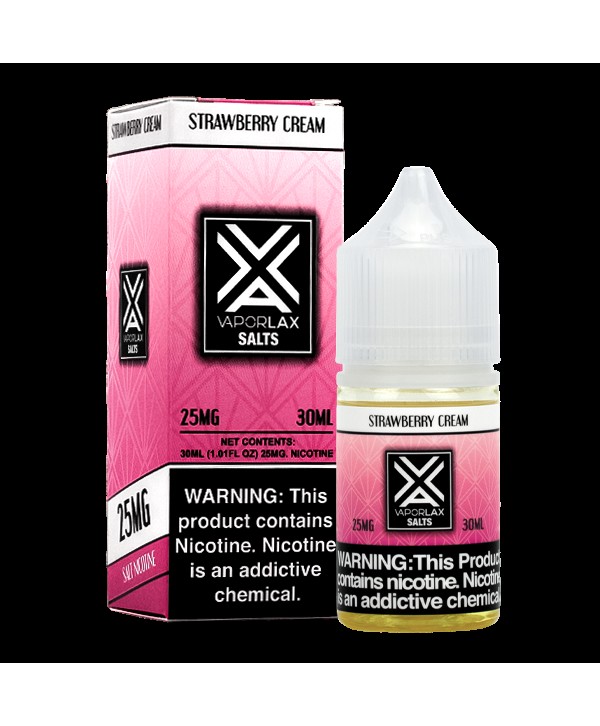 Vaporlax Salts - Strawberry Cream 30ml