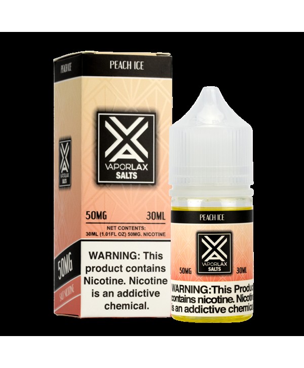 Vaporlax Salts - Peach Ice 30ml