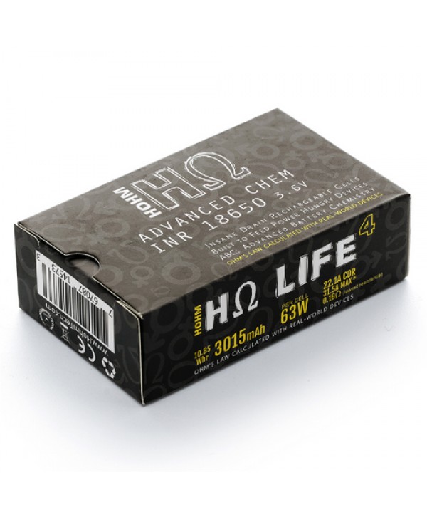 Hohm Life4 18650 3015mAh 22.1A Battery