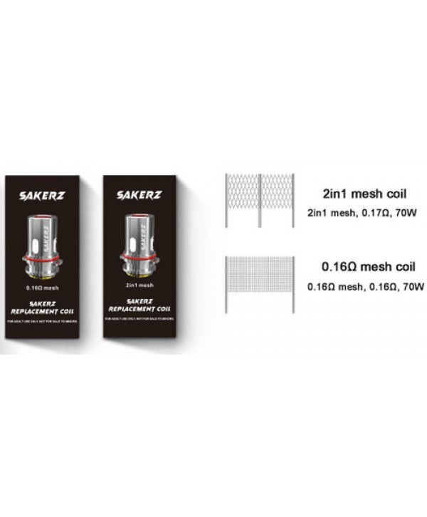 Horizon Sakerz Sub Ohm Tank Coils (3 Pack)