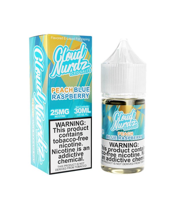 Cloud Nurdz Salts - Peach Blue Razz Iced 30ml