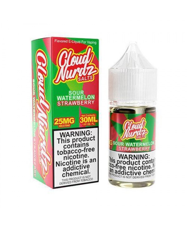 Cloud Nurdz Salts - Sour Watermelon Strawberry 30ml