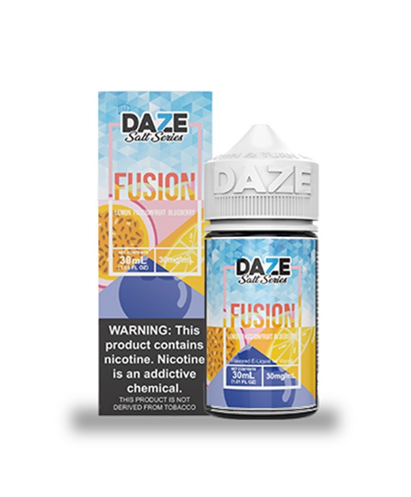 7Daze Fusion Salt - Lemon Passionfruit Blueberry Iced 30ml