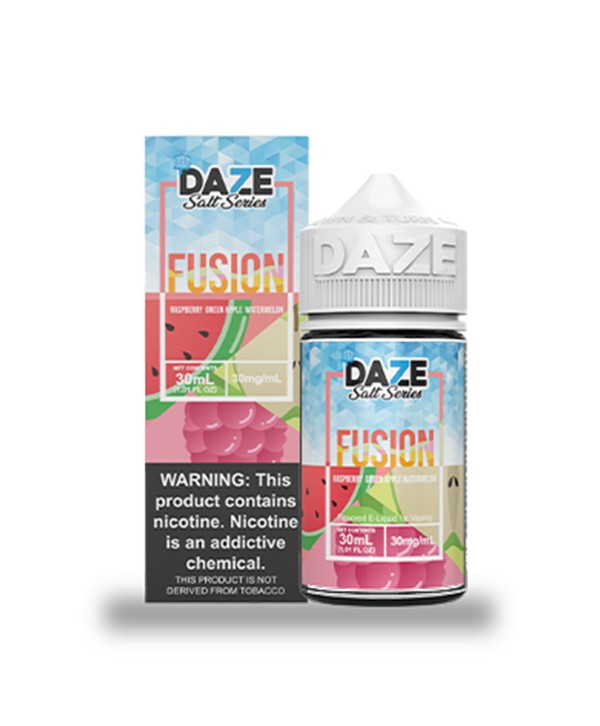 7Daze Fusion Salt - Raspberry Green Apple Watermelon Iced 30ml
