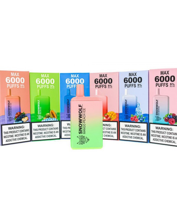 Snowwolf Max 6000 Disposable Pods (6000 Puffs)